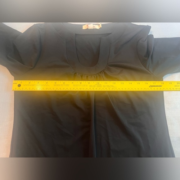 Aryeh Black A-line Scoop Neck Dress - Medium - Picture 5 of 10